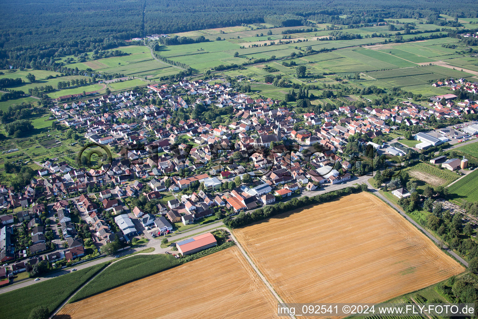 Steinfeld in the state Rhineland-Palatinate, Germany out of the air