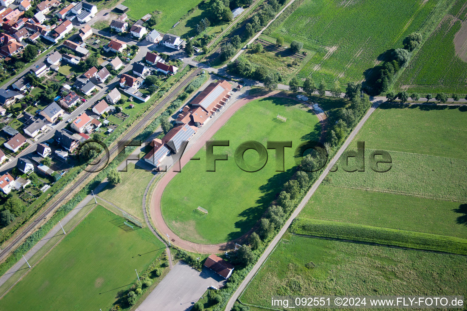 Drone image of Steinfeld in the state Rhineland-Palatinate, Germany