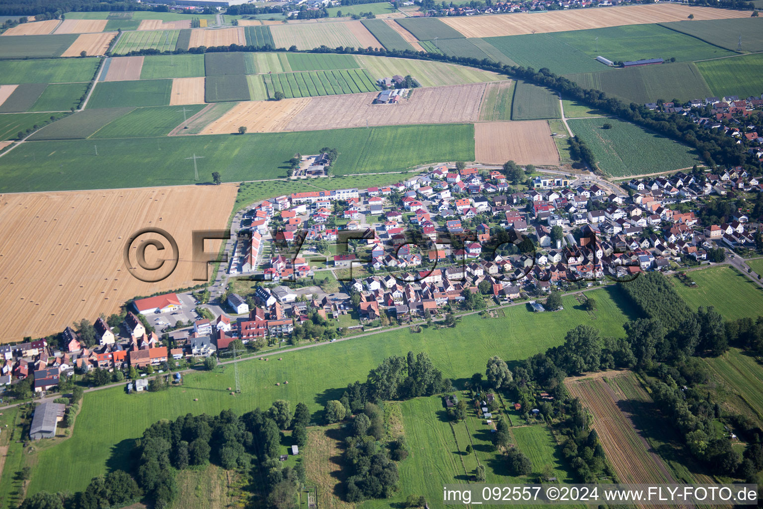 Drone image of Kandel in the state Rhineland-Palatinate, Germany