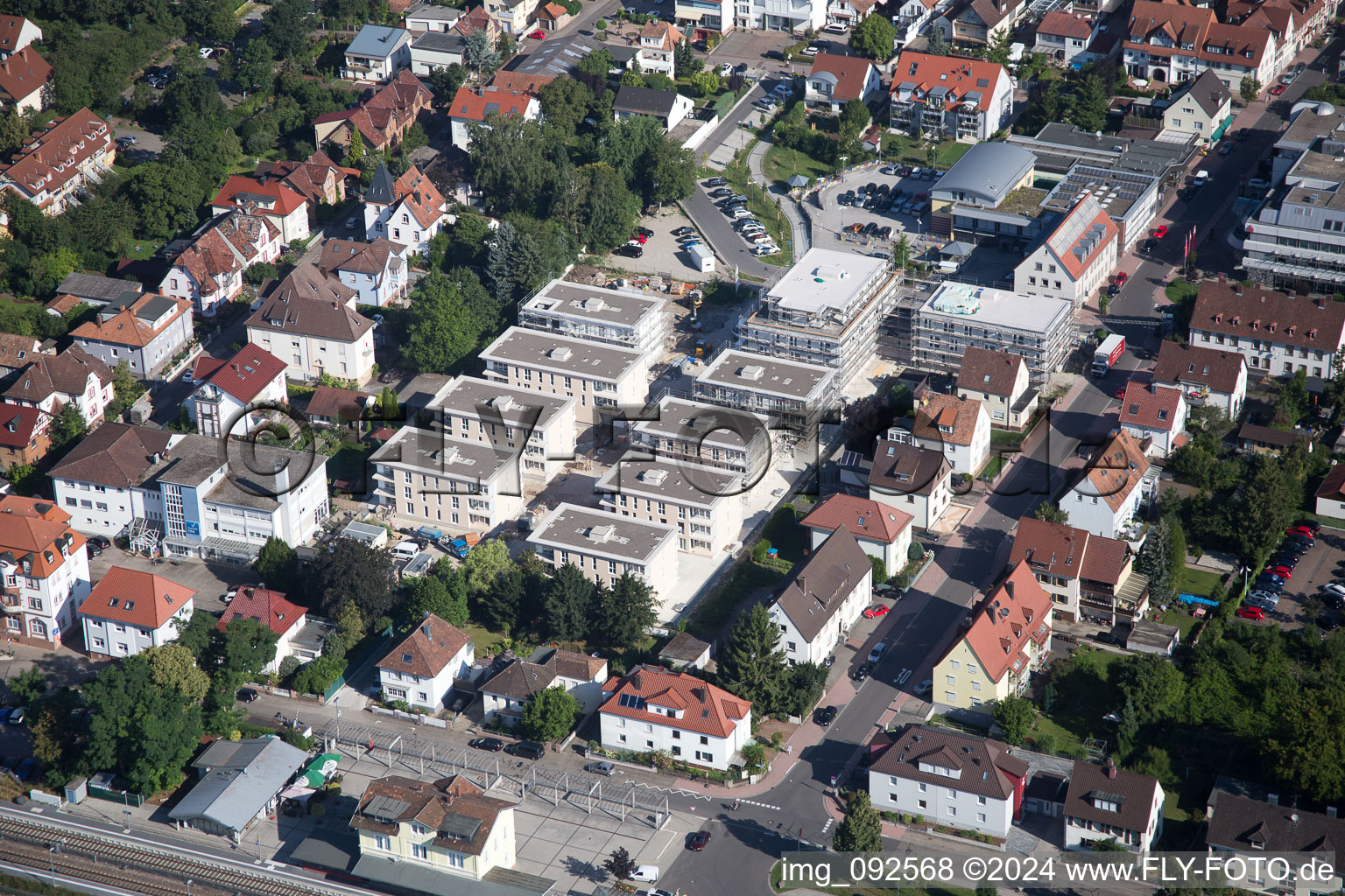 Kandel in the state Rhineland-Palatinate, Germany seen from a drone