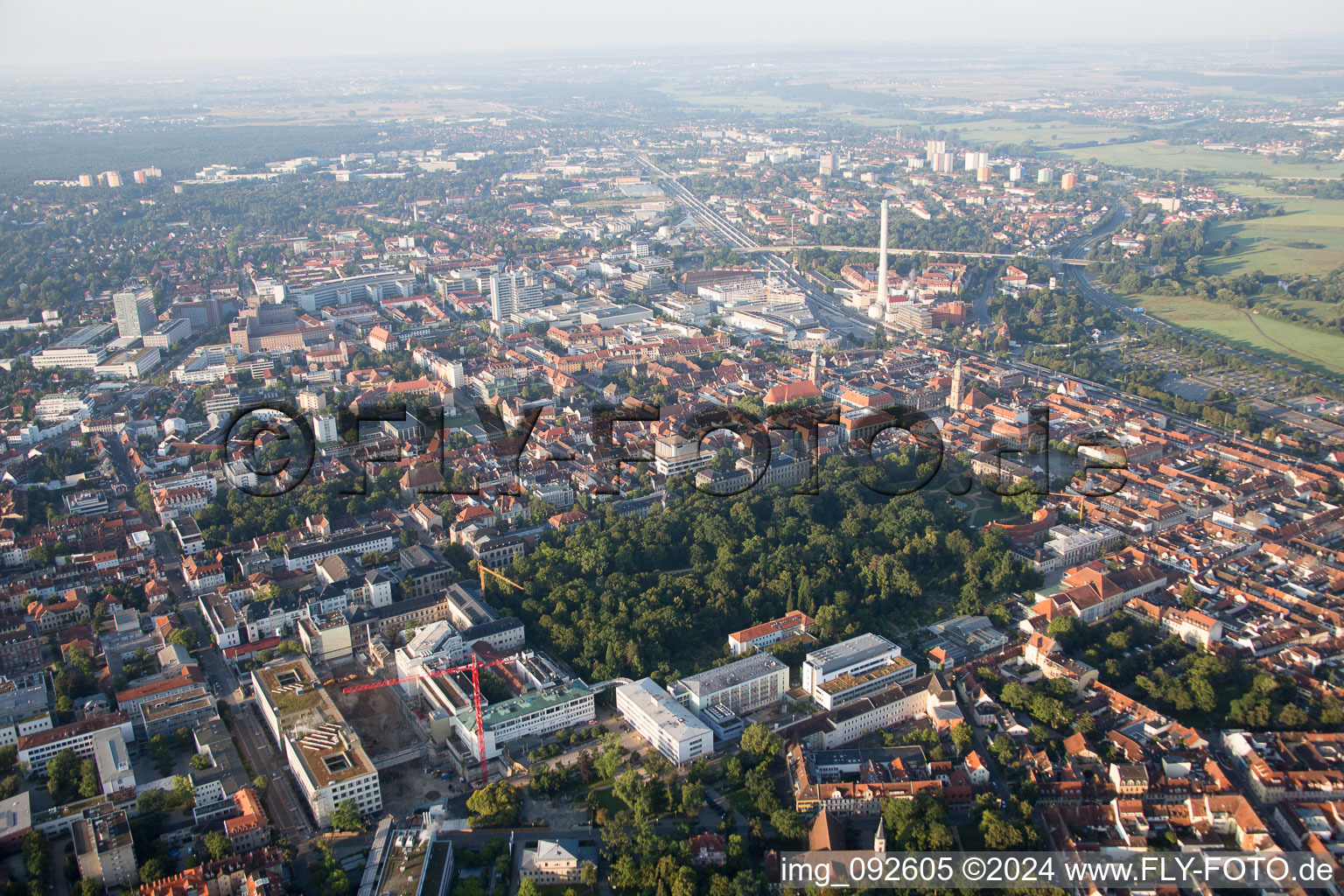 Garden of the castle Erlangen in Erlangen in the state Bavaria