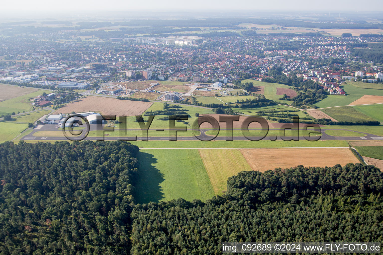 Airport in Herzogenaurach in the state Bavaria, Germany