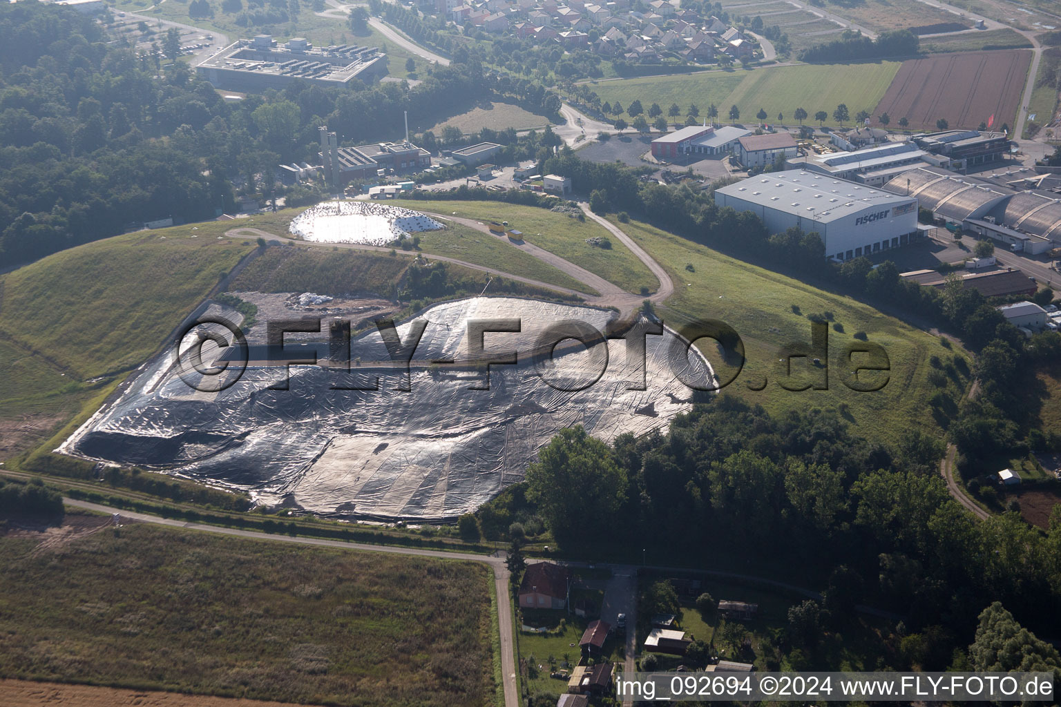 Household waste landfill in Herzogenaurach in the state Bavaria, Germany