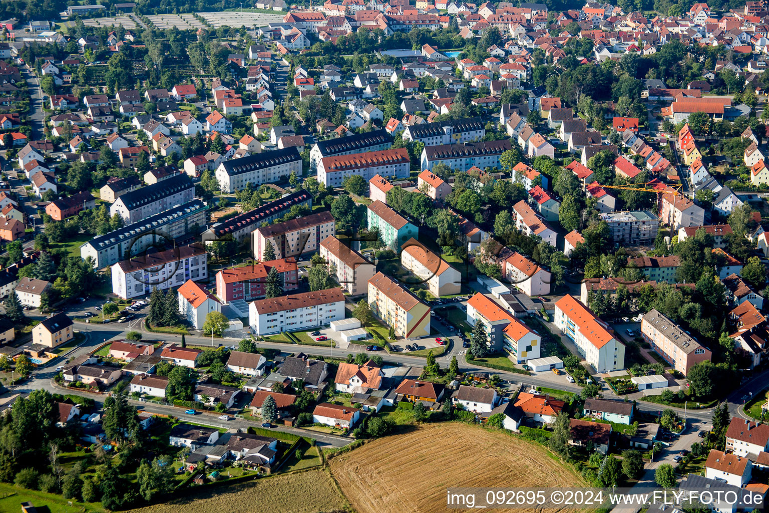 District INA-Ring in the city in Herzogenaurach in the state Bavaria, Germany