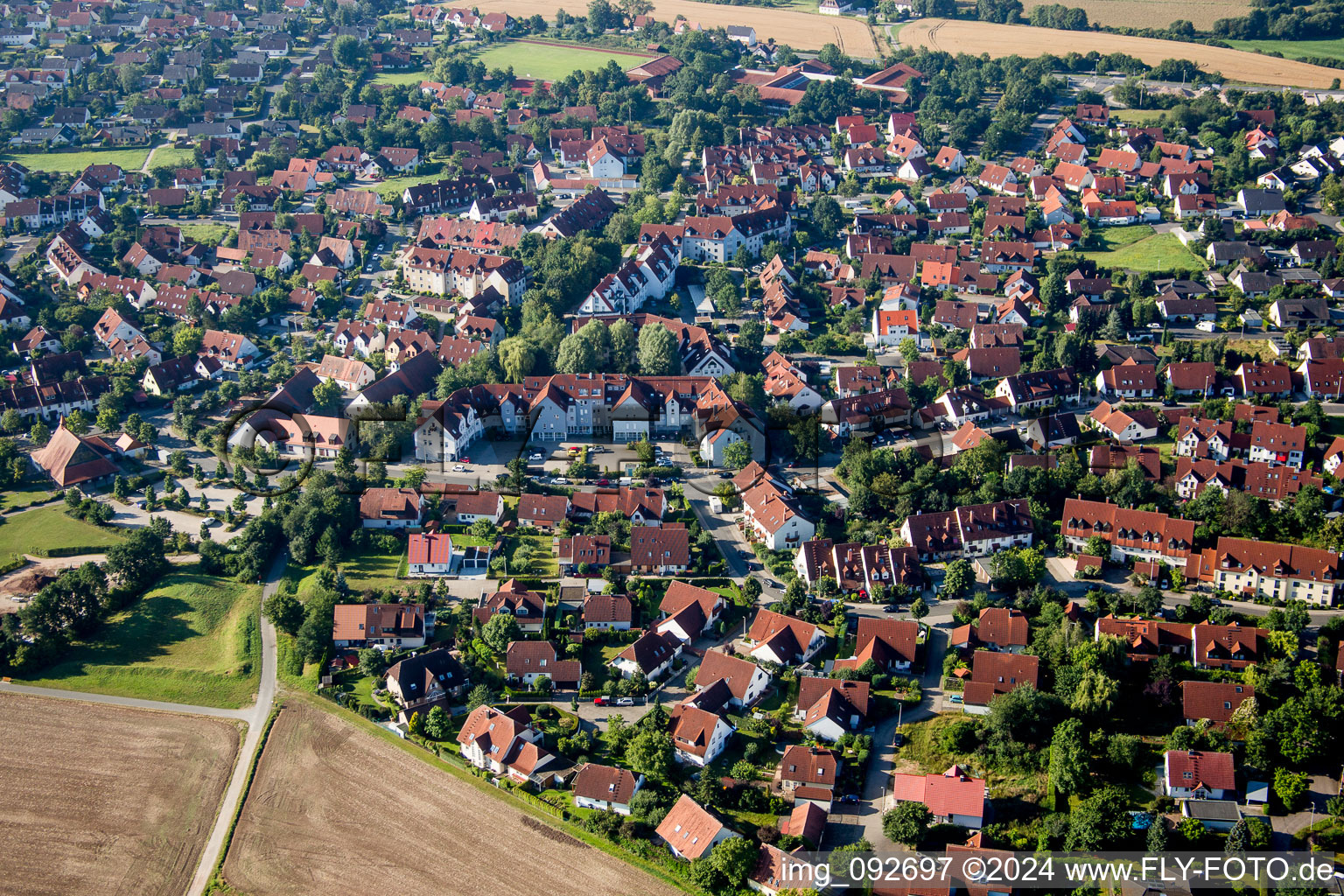 Settlement area in the district Herzo Base in Herzogenaurach in the state Bavaria, Germany