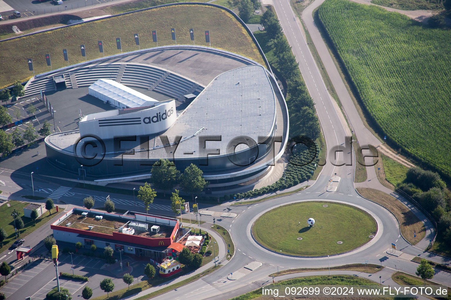 Herzo Base in the district Niederndorf in Herzogenaurach in the state Bavaria, Germany