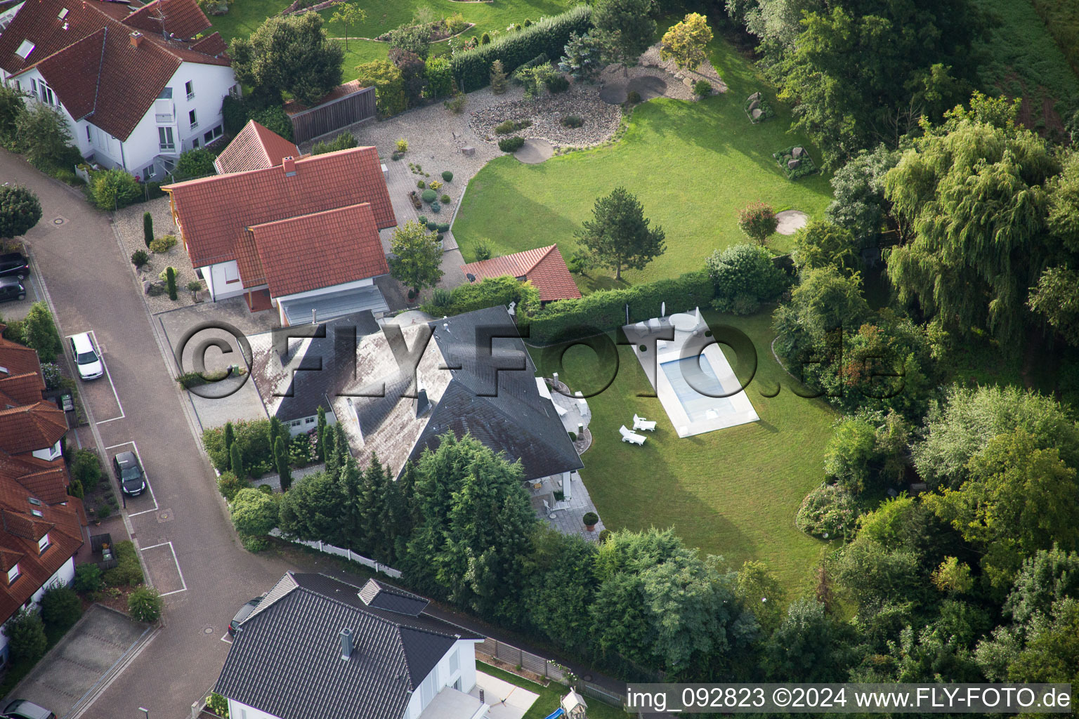 Drone image of Rohrbach in the state Rhineland-Palatinate, Germany