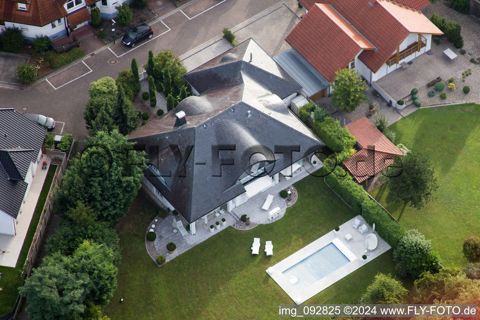 Rohrbach in the state Rhineland-Palatinate, Germany from the drone perspective