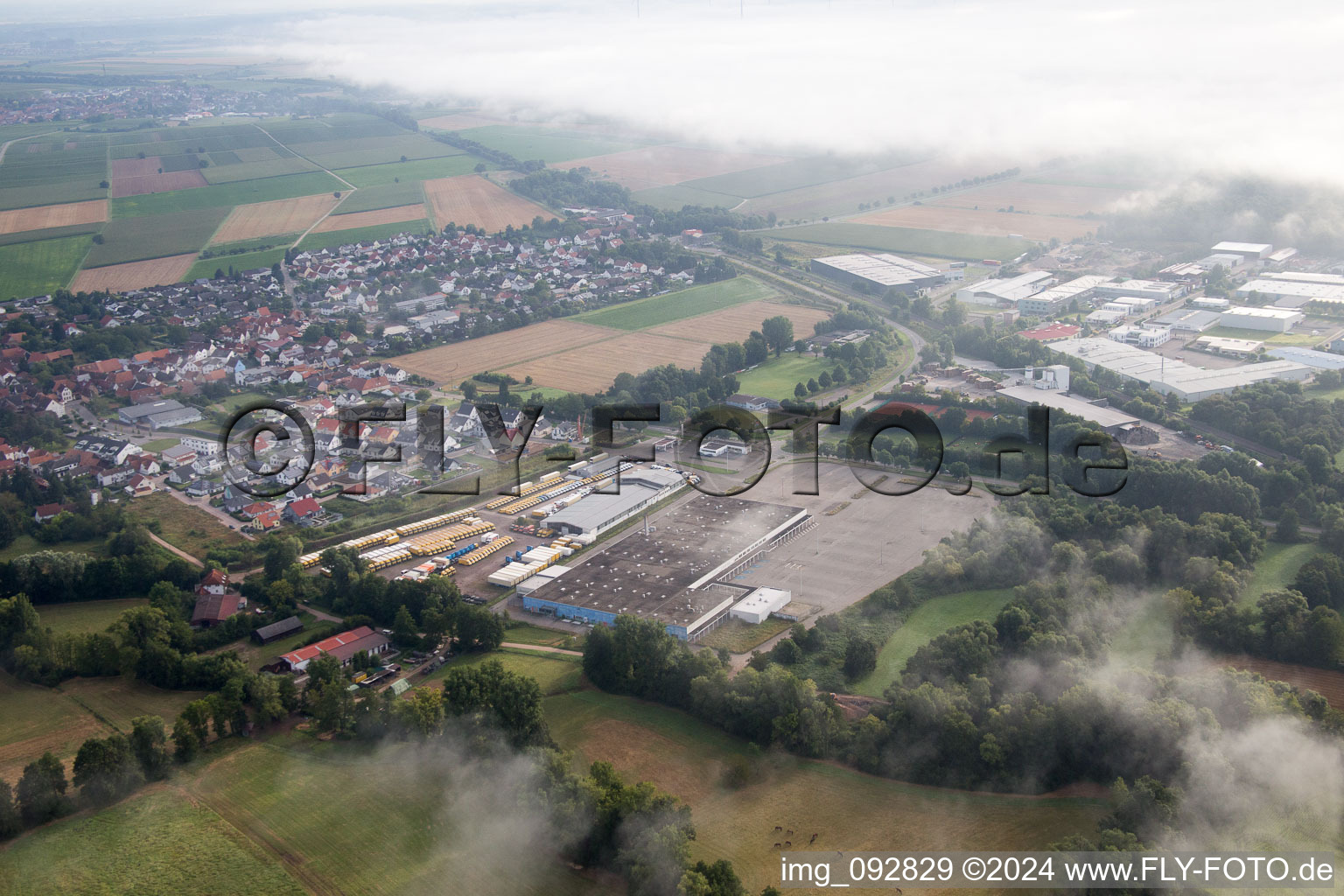 Rohrbach in the state Rhineland-Palatinate, Germany from a drone