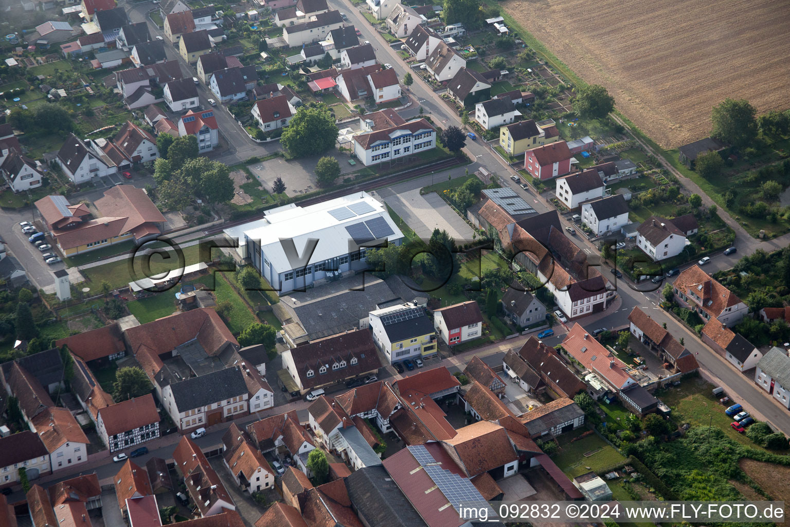 Steinweiler in the state Rhineland-Palatinate, Germany out of the air