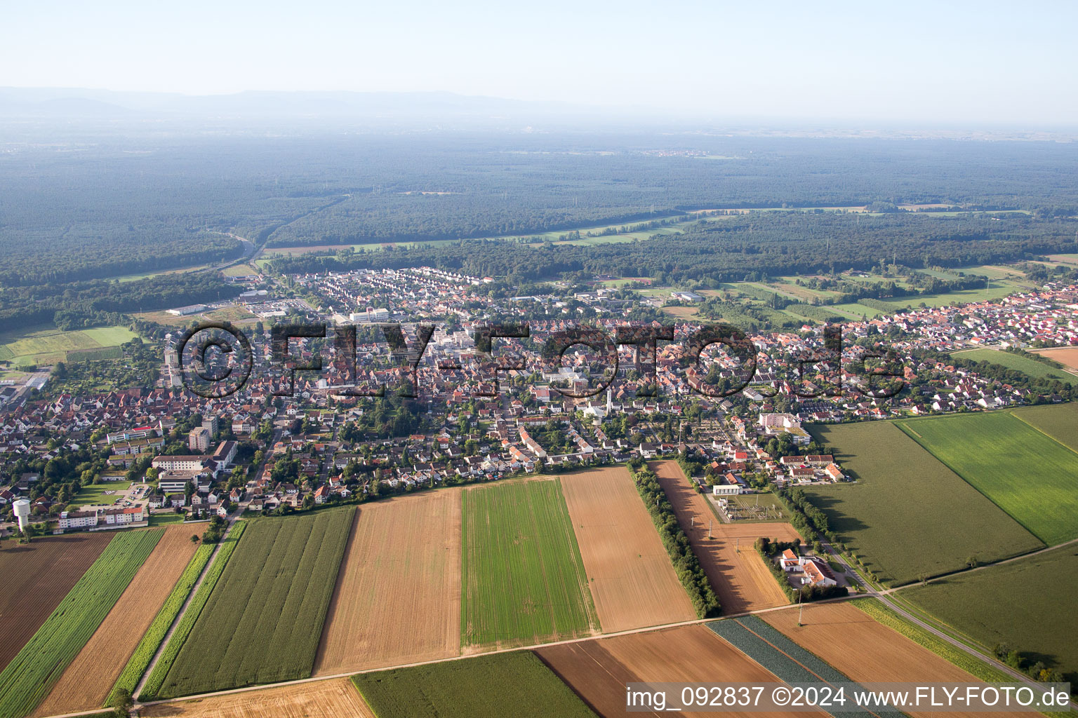 Oblique view of Kandel in the state Rhineland-Palatinate, Germany