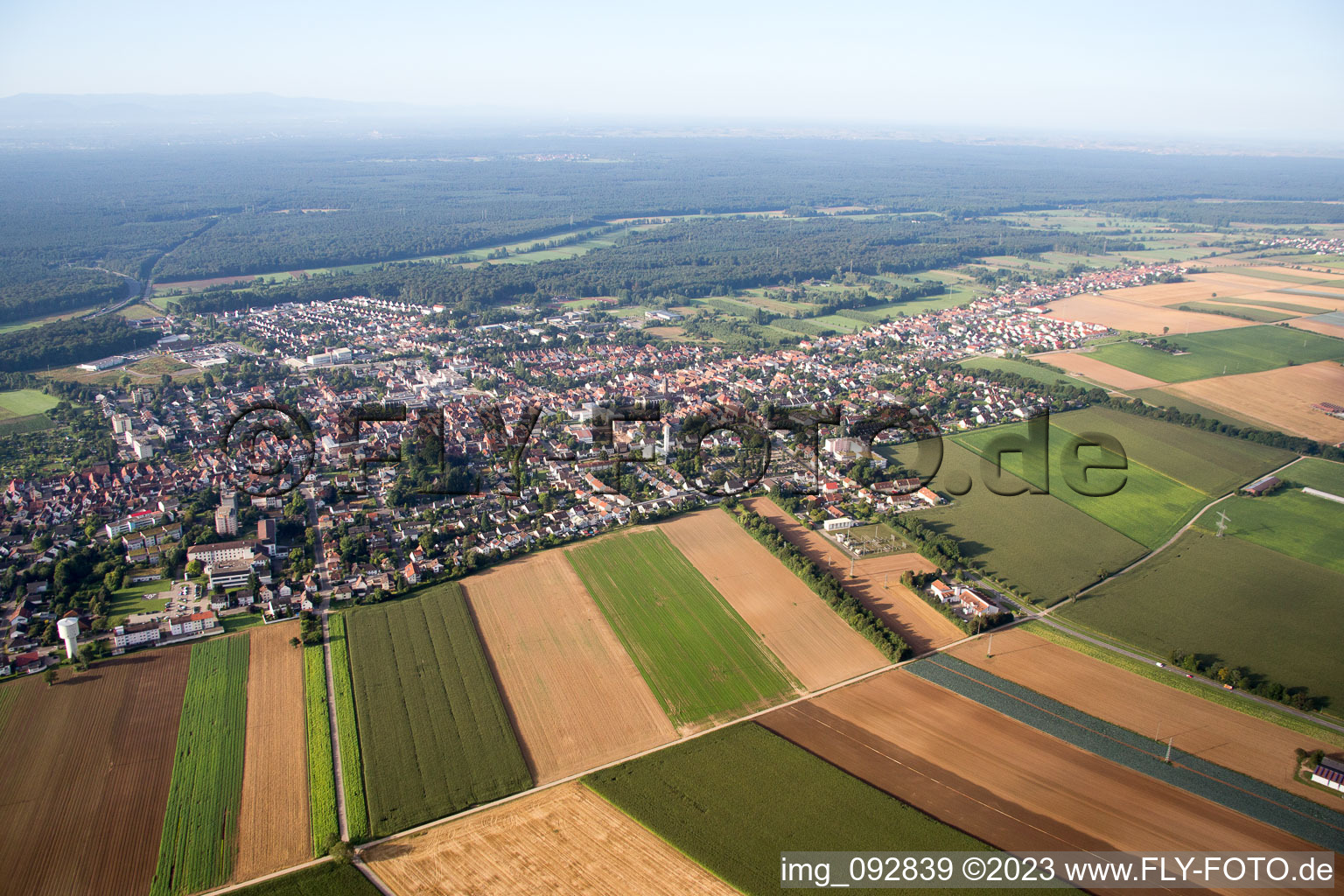 Kandel in the state Rhineland-Palatinate, Germany out of the air
