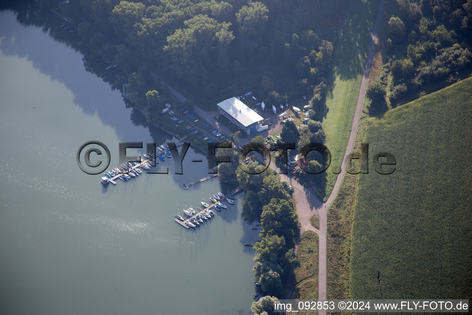 Sailing Club in the district Maximiliansau in Wörth am Rhein in the state Rhineland-Palatinate, Germany