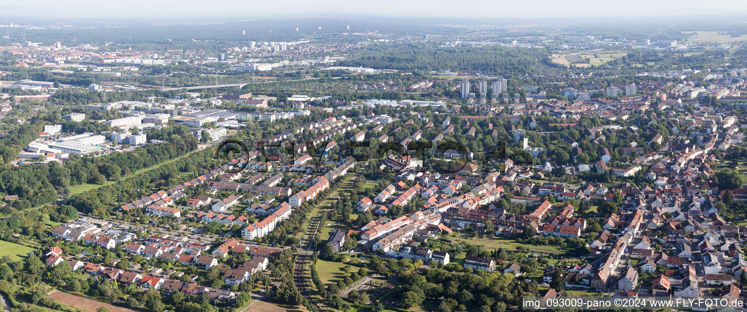 Floodplain in the district Durlach in Karlsruhe in the state Baden-Wuerttemberg, Germany