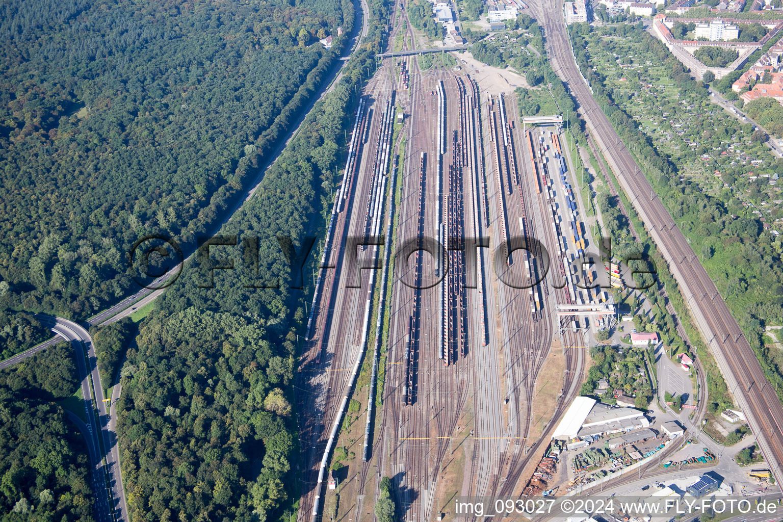 Freight depot in the district Südstadt in Karlsruhe in the state Baden-Wuerttemberg, Germany