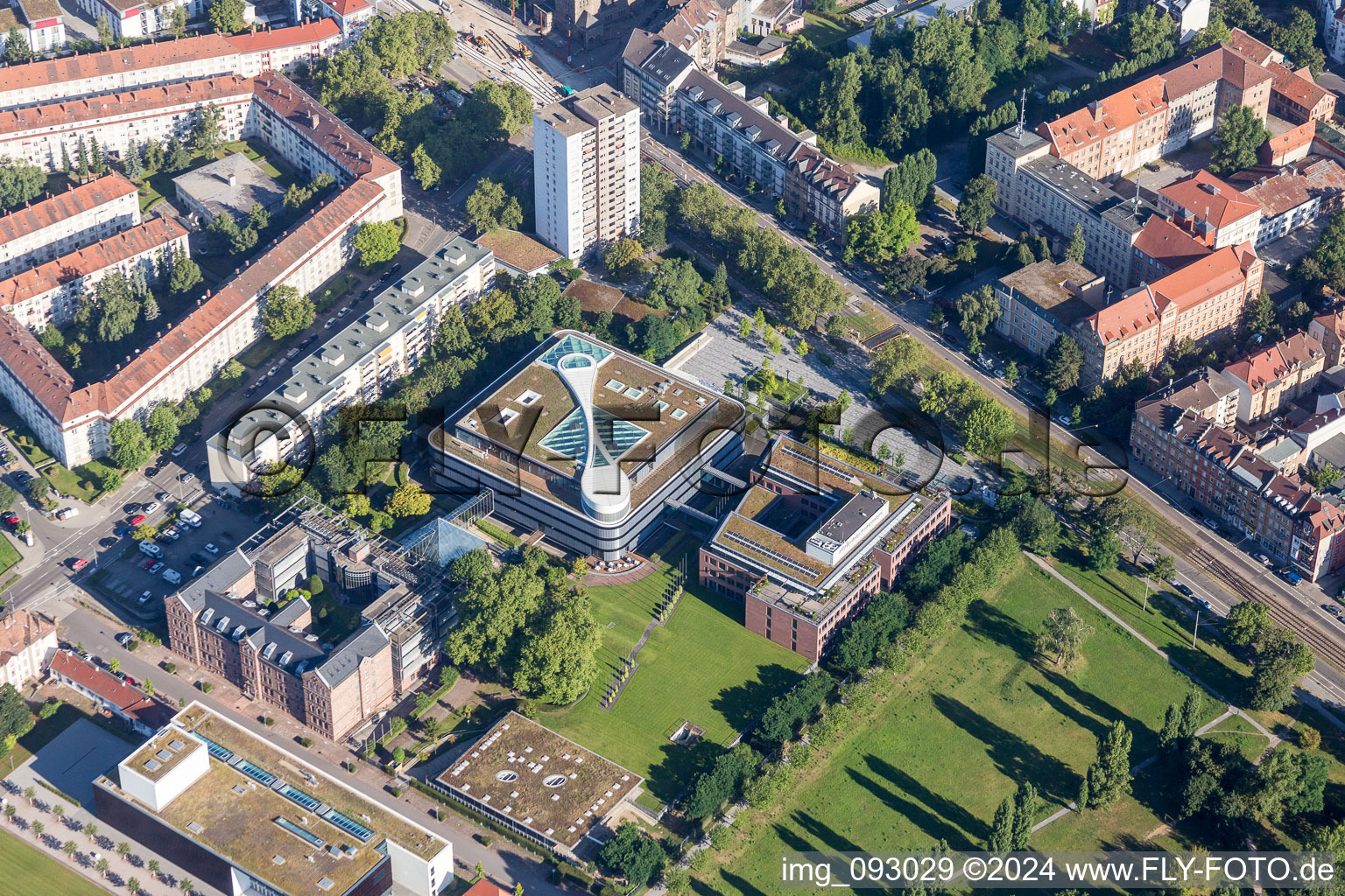 Office and administration buildings of the insurance company BGV / Badische Versicherungen in the district Oststadt in Karlsruhe in the state Baden-Wurttemberg, Germany