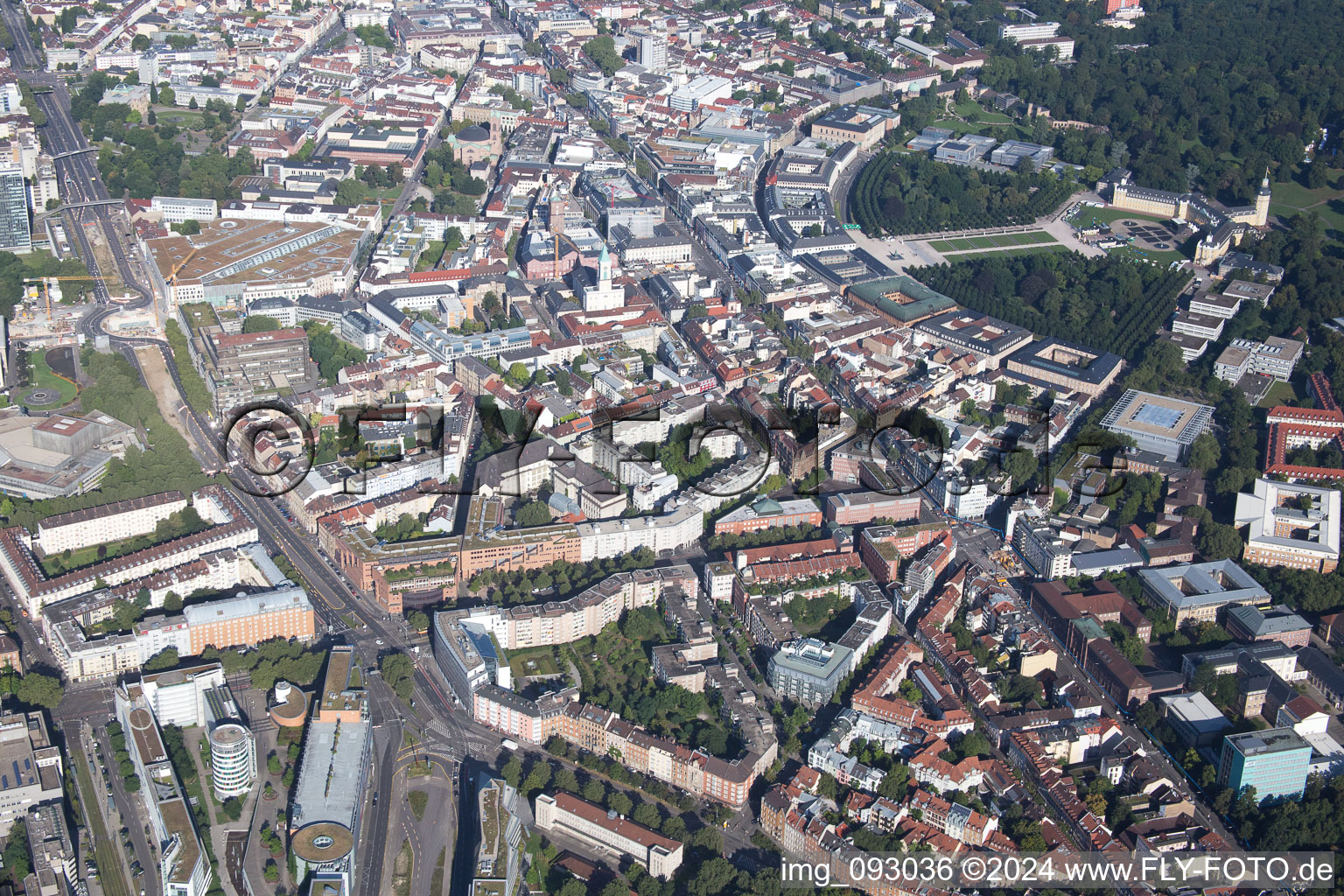 Kriegsstr in the district Innenstadt-Ost in Karlsruhe in the state Baden-Wuerttemberg, Germany