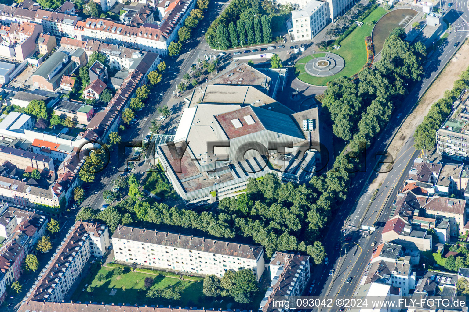 Theater in the district Südstadt in Karlsruhe in the state Baden-Wuerttemberg, Germany