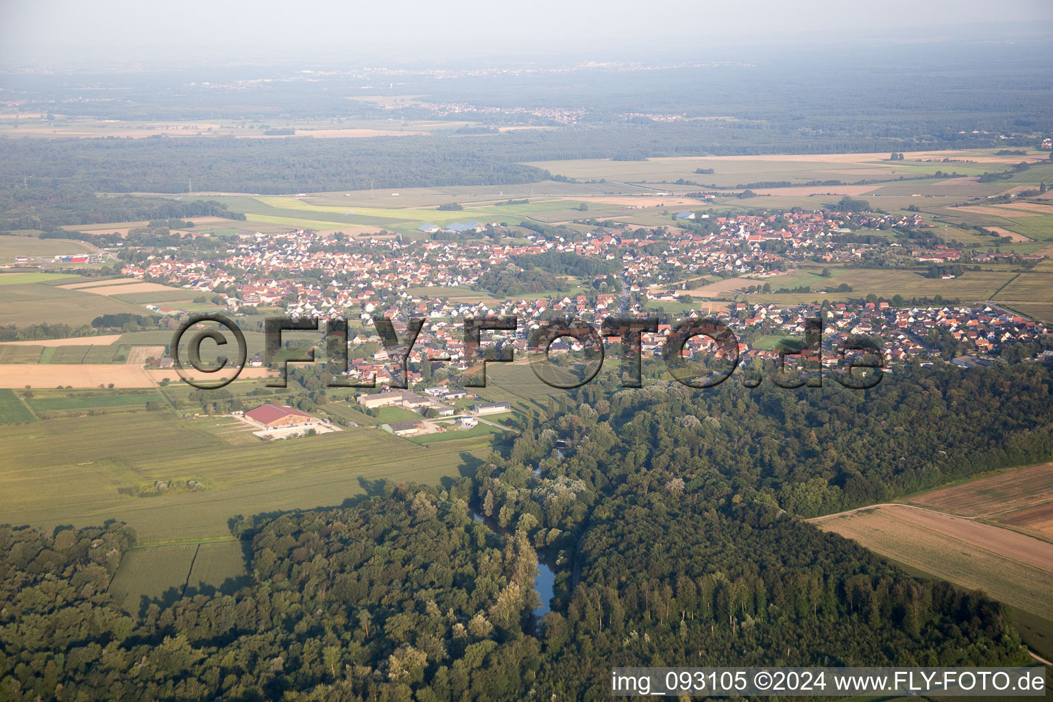 Oblique view of Stattmatten in the state Bas-Rhin, France