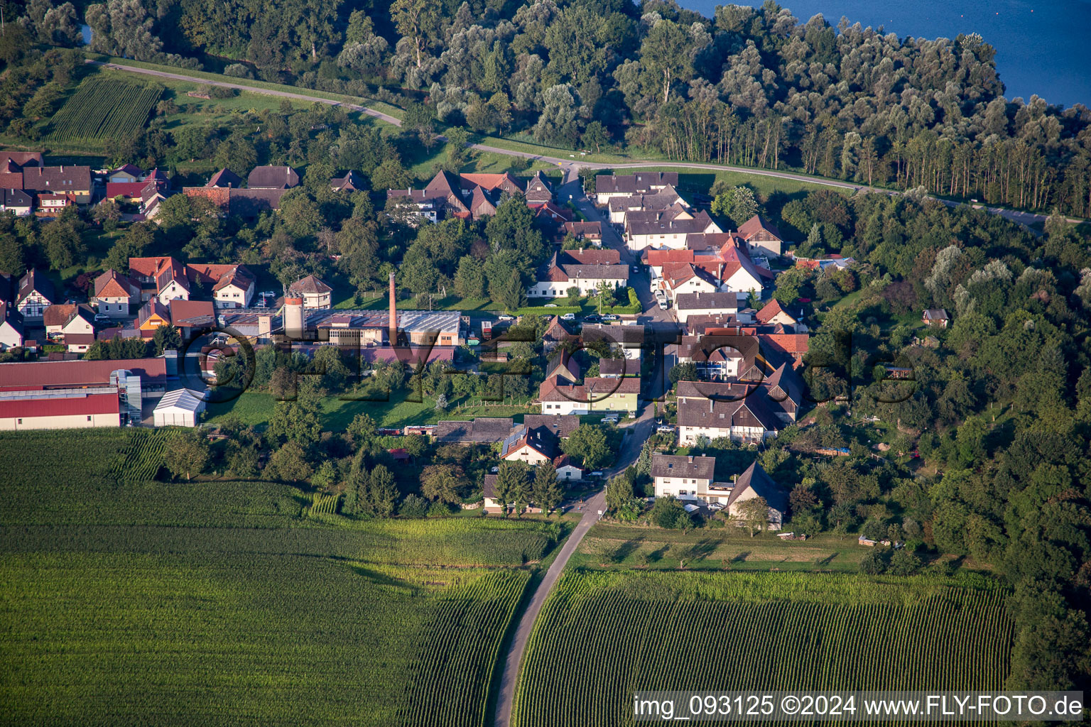 Fischerstr in the district Helmlingen in Rheinau in the state Baden-Wuerttemberg, Germany