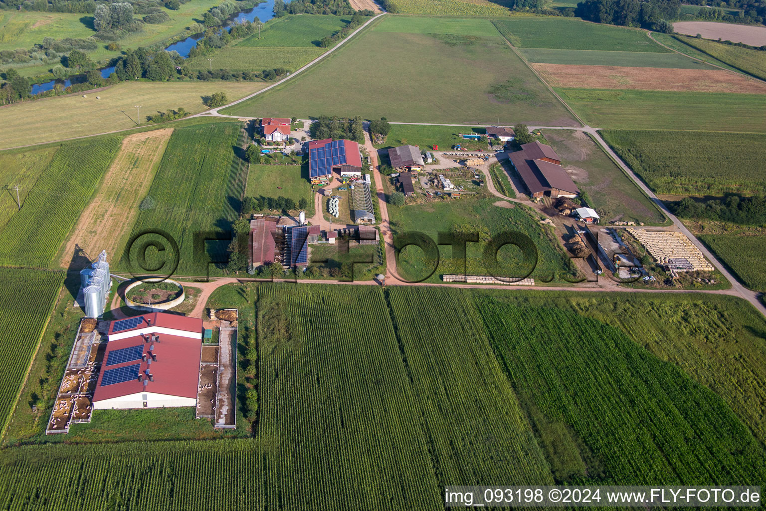 Homestead of a farm von Herbert Wollenbaer in the district Ichenheim in Neuried in the state Baden-Wurttemberg, Germany