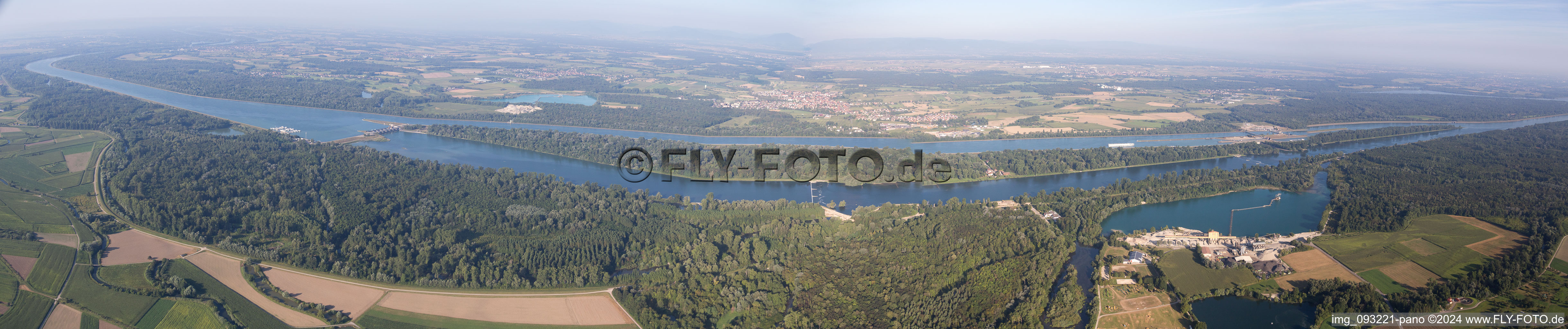 Panorama in Gerstheim in the state Bas-Rhin, France