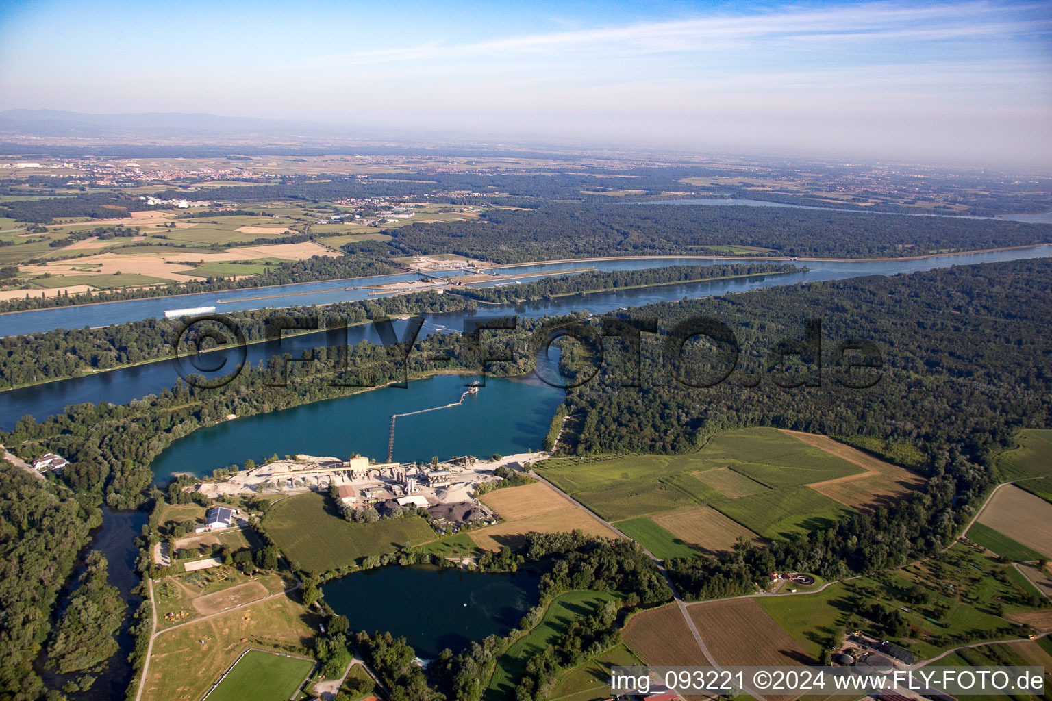 Old Rhine in Schwanau in the state Baden-Wuerttemberg, Germany