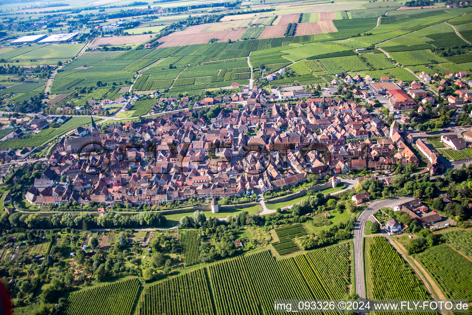 From the north in Bergheim in the state Haut-Rhin, France