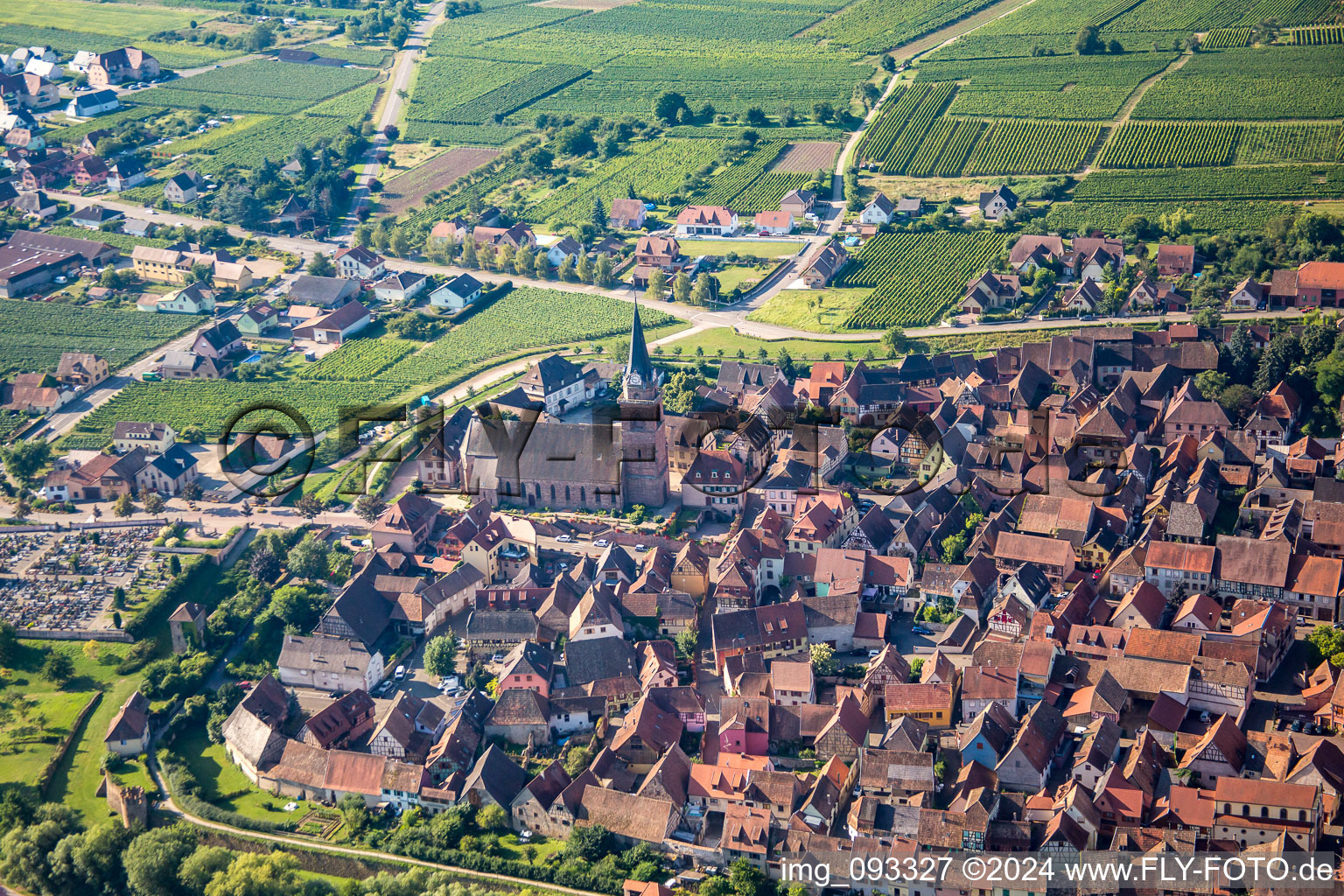 Eglise Notre Dame in Bergheim in the state Haut-Rhin, France