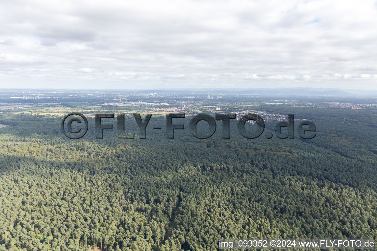 Drone image of Kandel in the state Rhineland-Palatinate, Germany