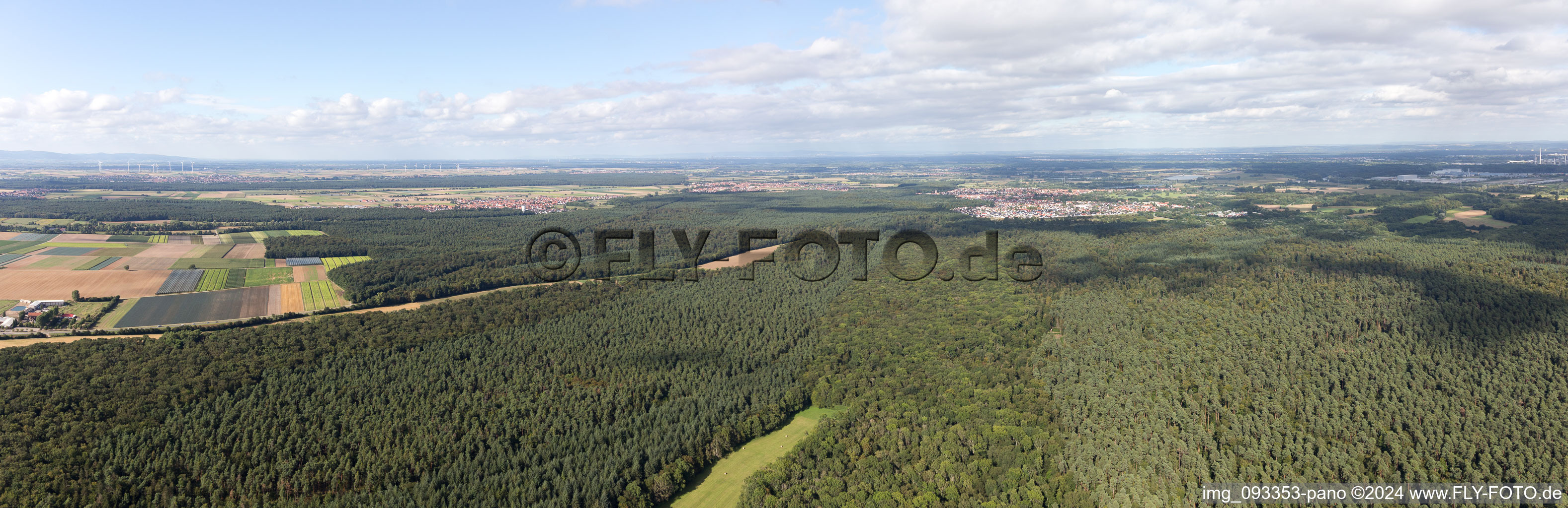 Panorama in Kandel in the state Rhineland-Palatinate, Germany