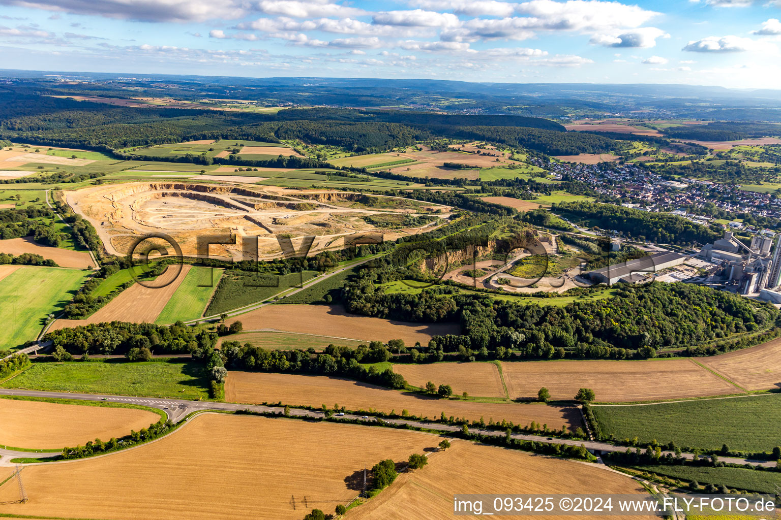 Quarry Walzbachtal in the district Wössingen in Walzbachtal in the state Baden-Wuerttemberg, Germany