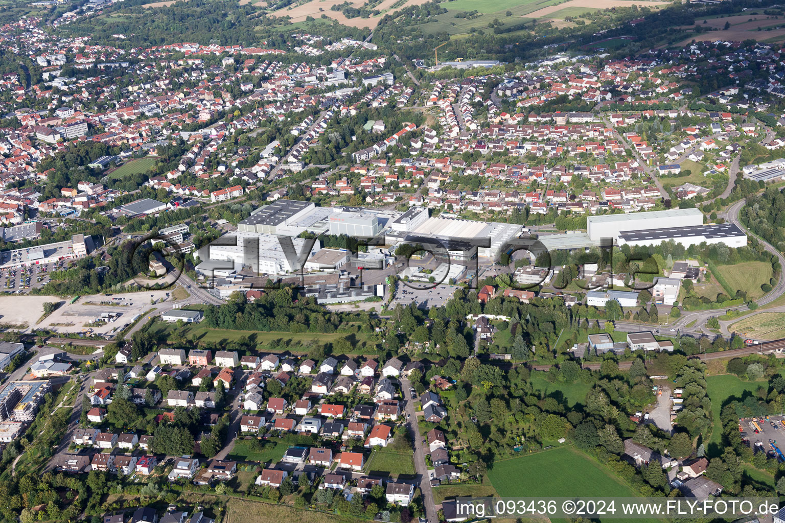 Aerial view of NEFF in Bretten in the state Baden-Wuerttemberg, Germany