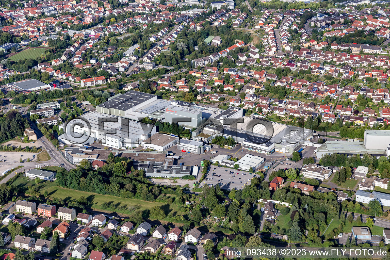 Aerial photograpy of NEFF in Bretten in the state Baden-Wuerttemberg, Germany