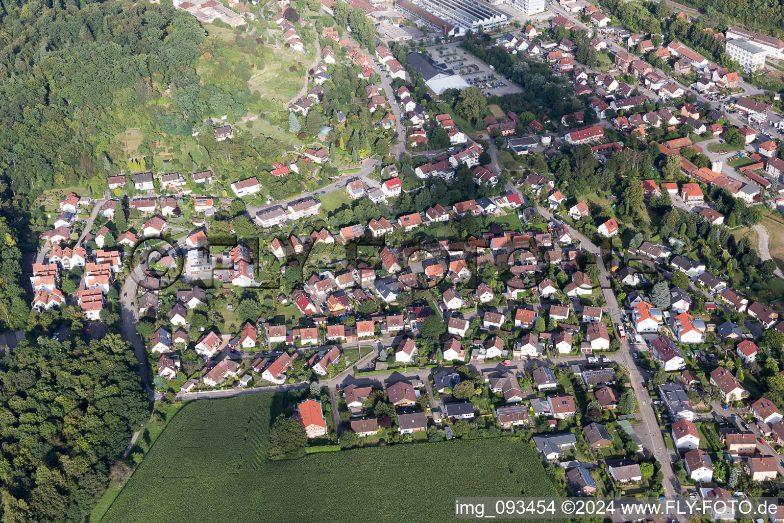 Maulbronn in the state Baden-Wuerttemberg, Germany from the drone perspective