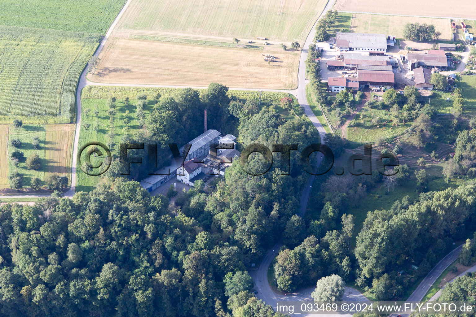 Maulbronn in the state Baden-Wuerttemberg, Germany viewn from the air