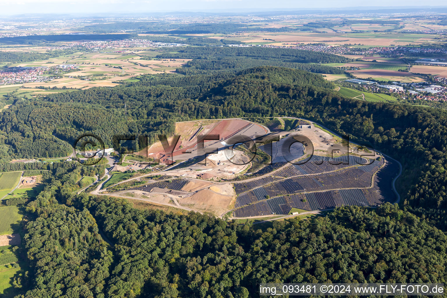 AVL Landfill BURGHOF in the district Gündelbach in Vaihingen an der Enz in the state Baden-Wuerttemberg, Germany