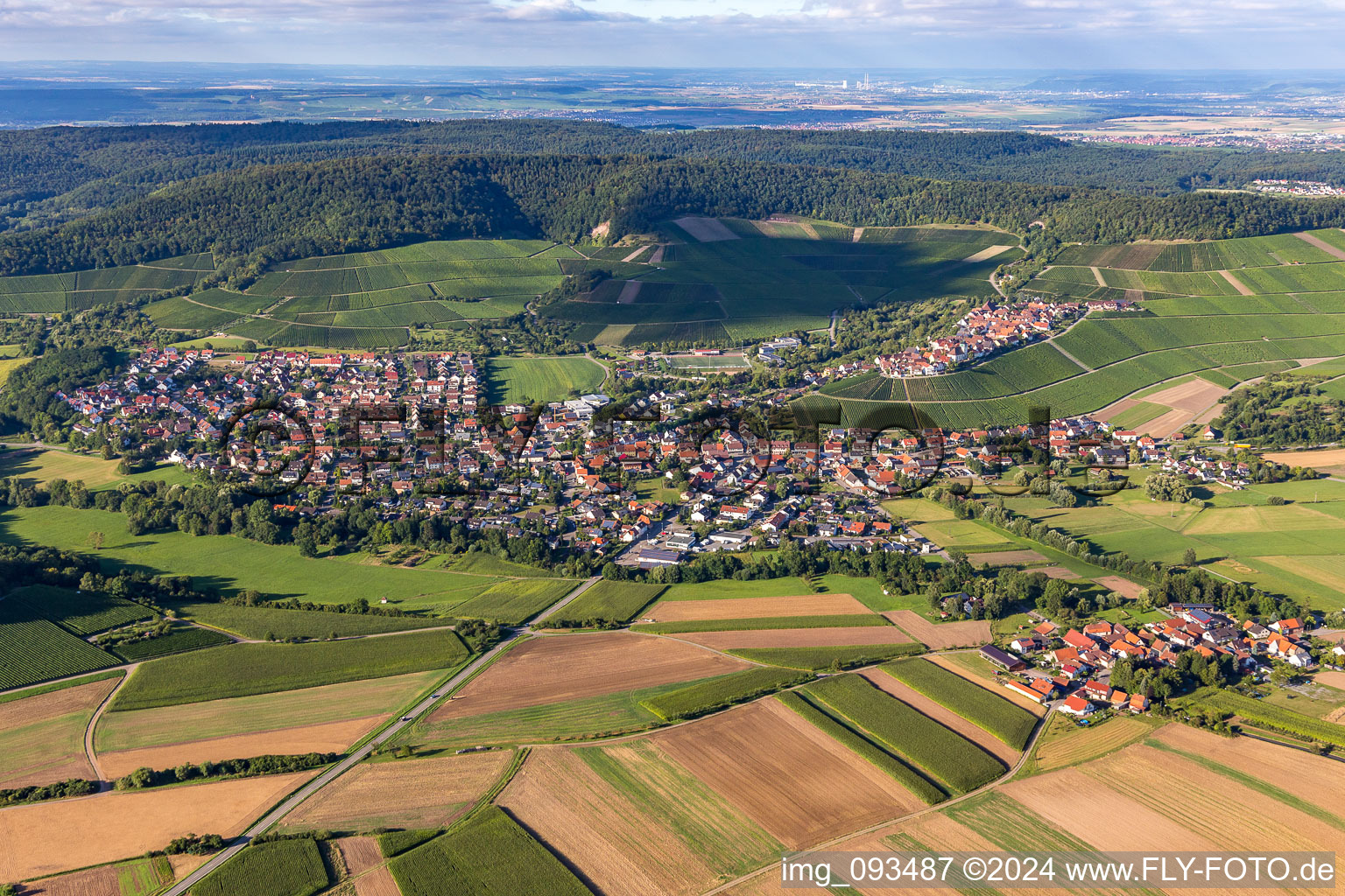 District Hohenhaslach in Sachsenheim in the state Baden-Wuerttemberg, Germany