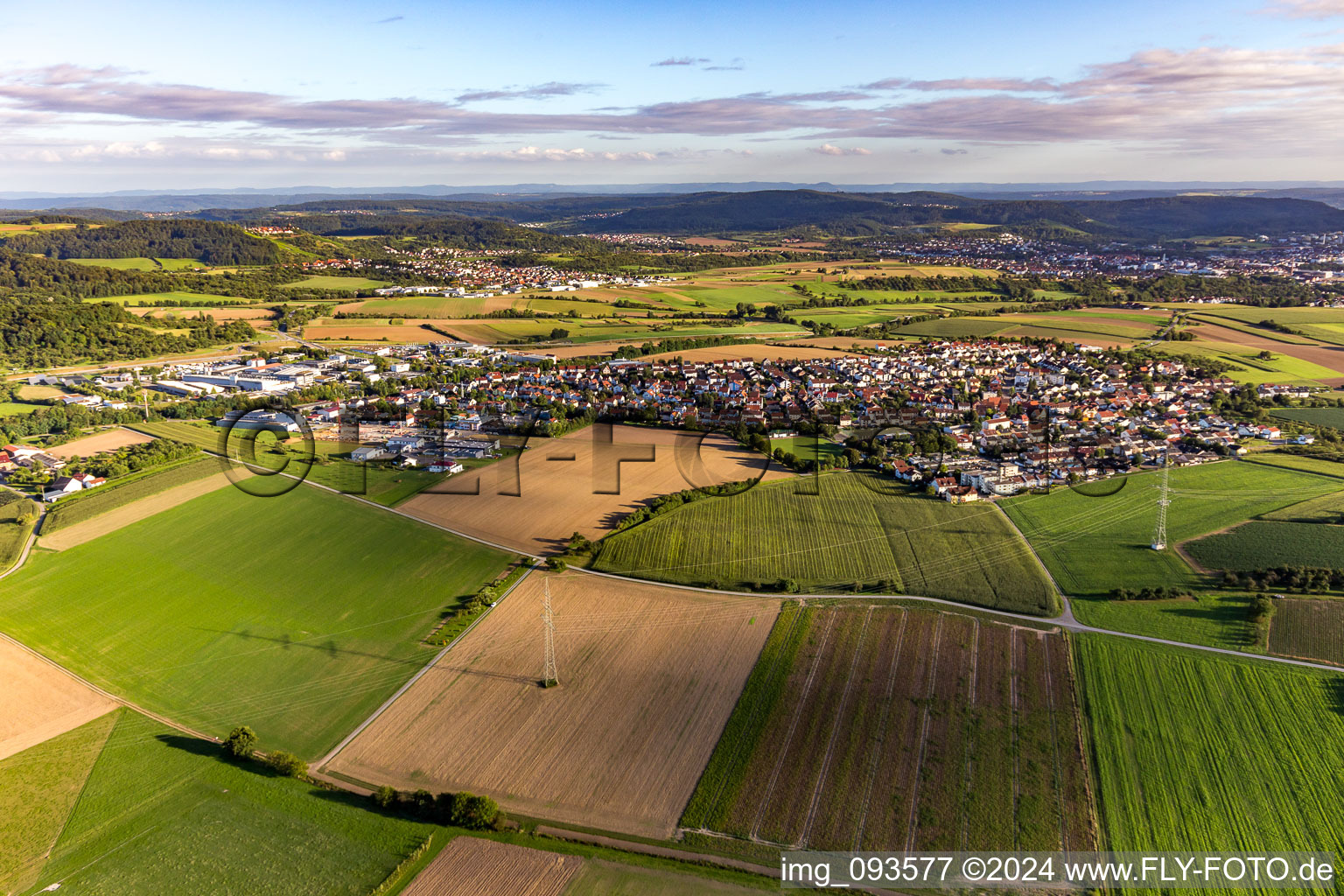 District Nellmersbach in Leutenbach in the state Baden-Wuerttemberg, Germany