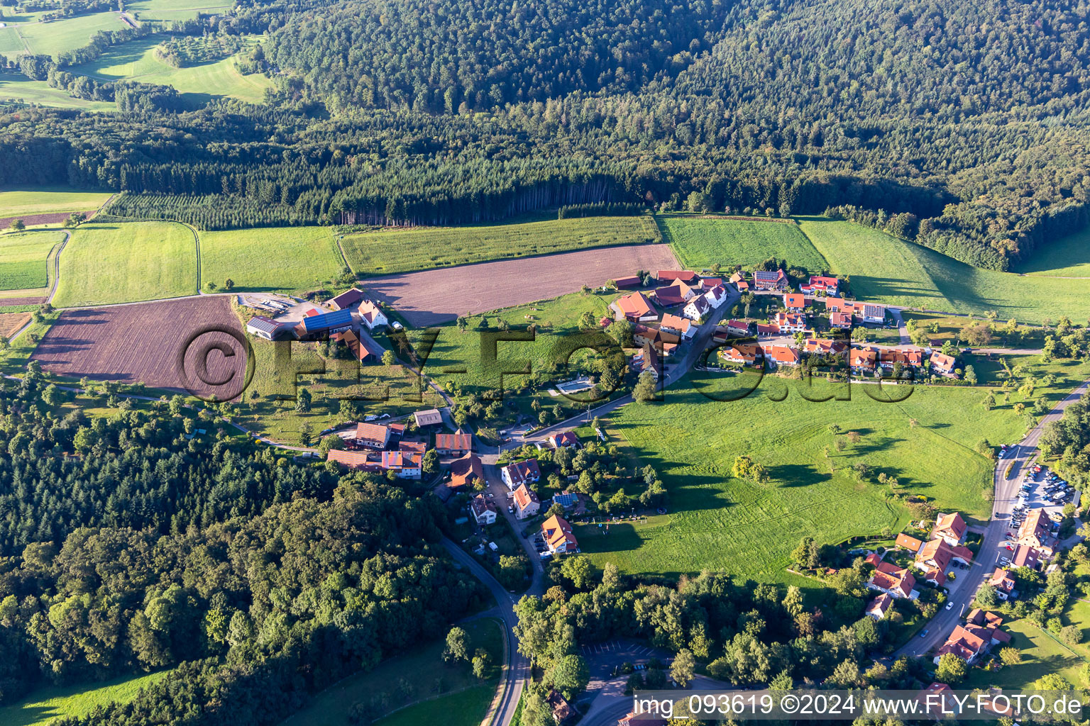 Aerial view of Leisure Centre - Amusement Park Ort: Familienferienstaette Haus Lutzenberg e.V. in the district Lutzenberg in Althuette in the state Baden-Wurttemberg, Germany