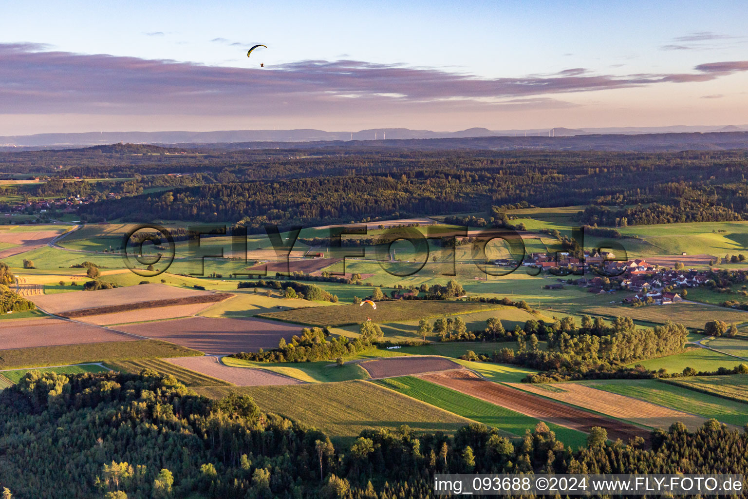 Mittelfischach Airport in the district Unterfischach in Obersontheim in the state Baden-Wuerttemberg, Germany