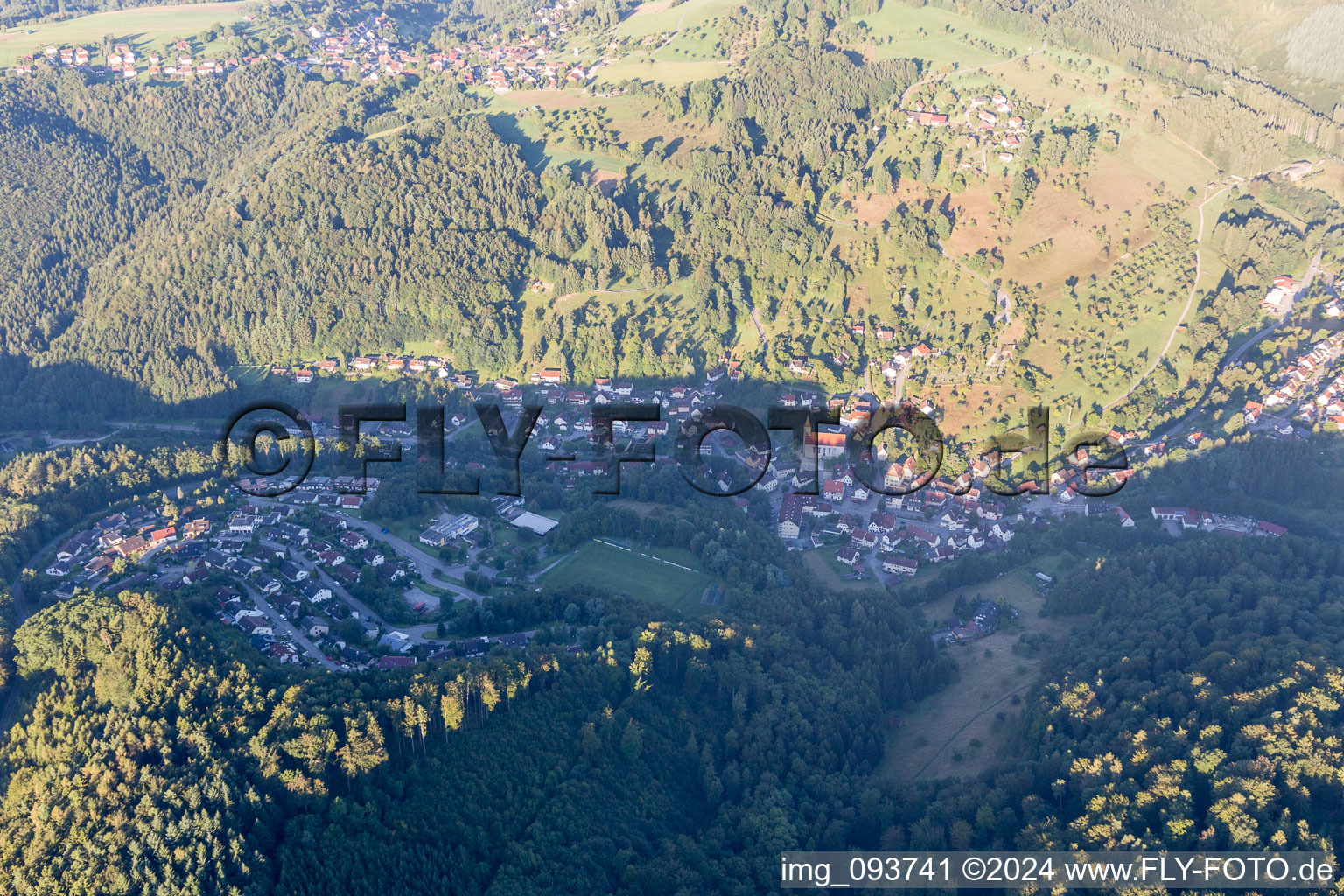 Aerial photograpy of Spiegelberg in the state Baden-Wuerttemberg, Germany