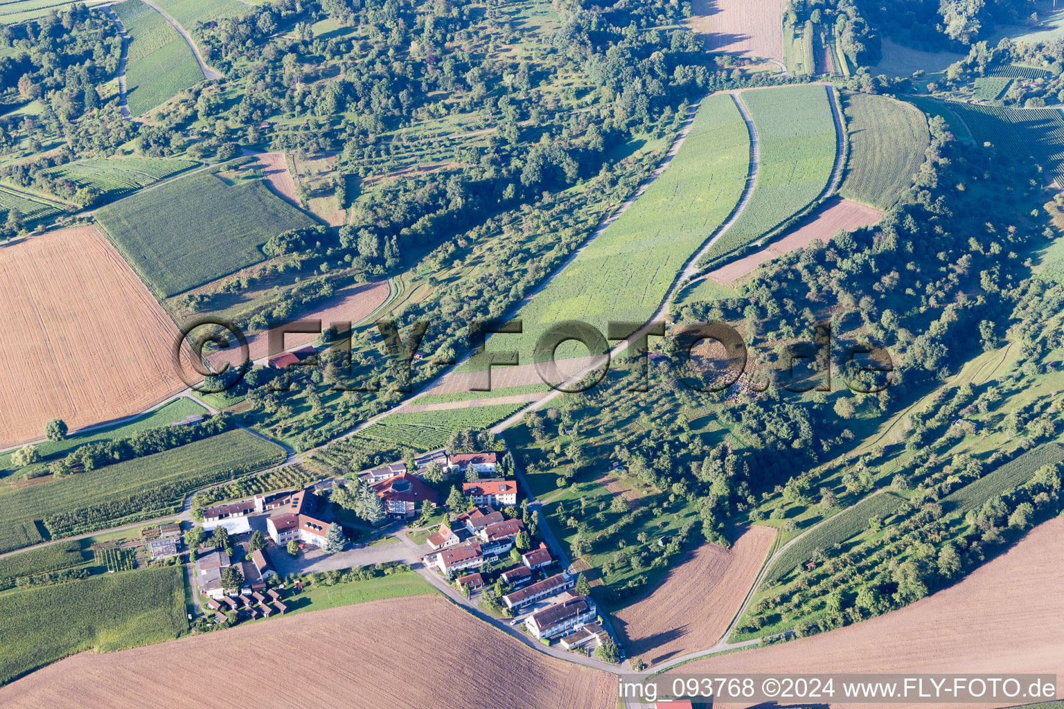 Beilstein in the state Baden-Wuerttemberg, Germany viewn from the air