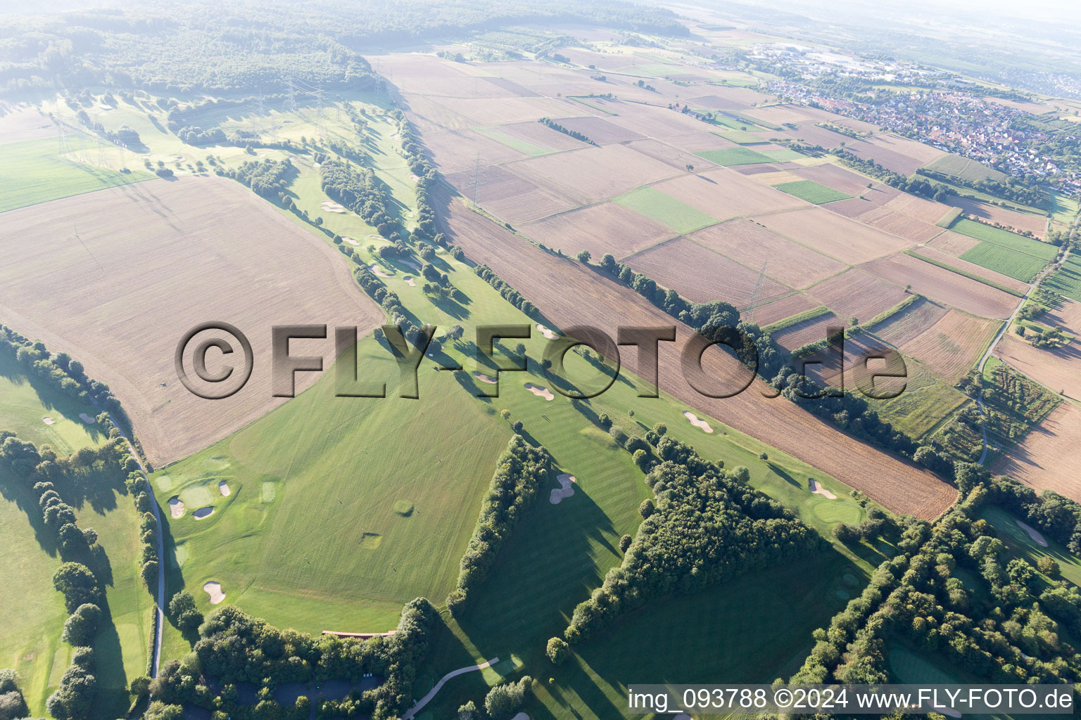 Aerial view of Neckarwestheim in the state Baden-Wuerttemberg, Germany