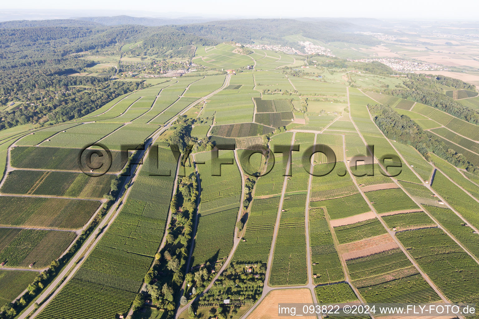 Bird's eye view of Bönnigheim in the state Baden-Wuerttemberg, Germany