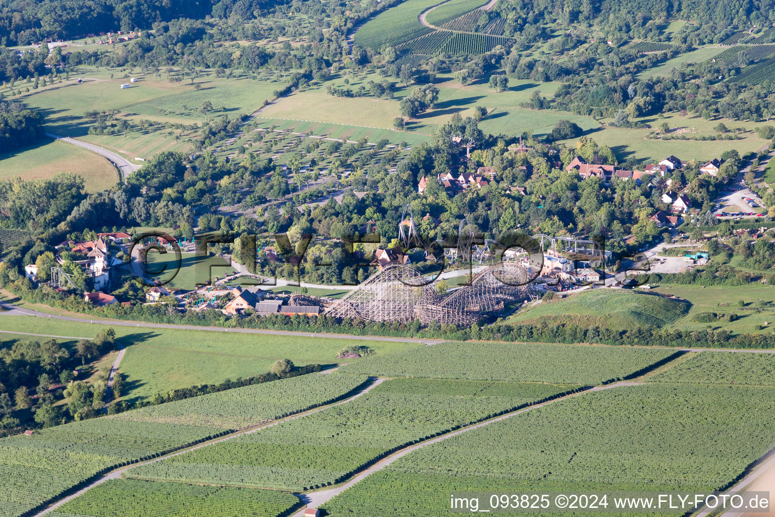 Tripsdrill Adventure Park in the district Treffentrill in Cleebronn in the state Baden-Wuerttemberg, Germany