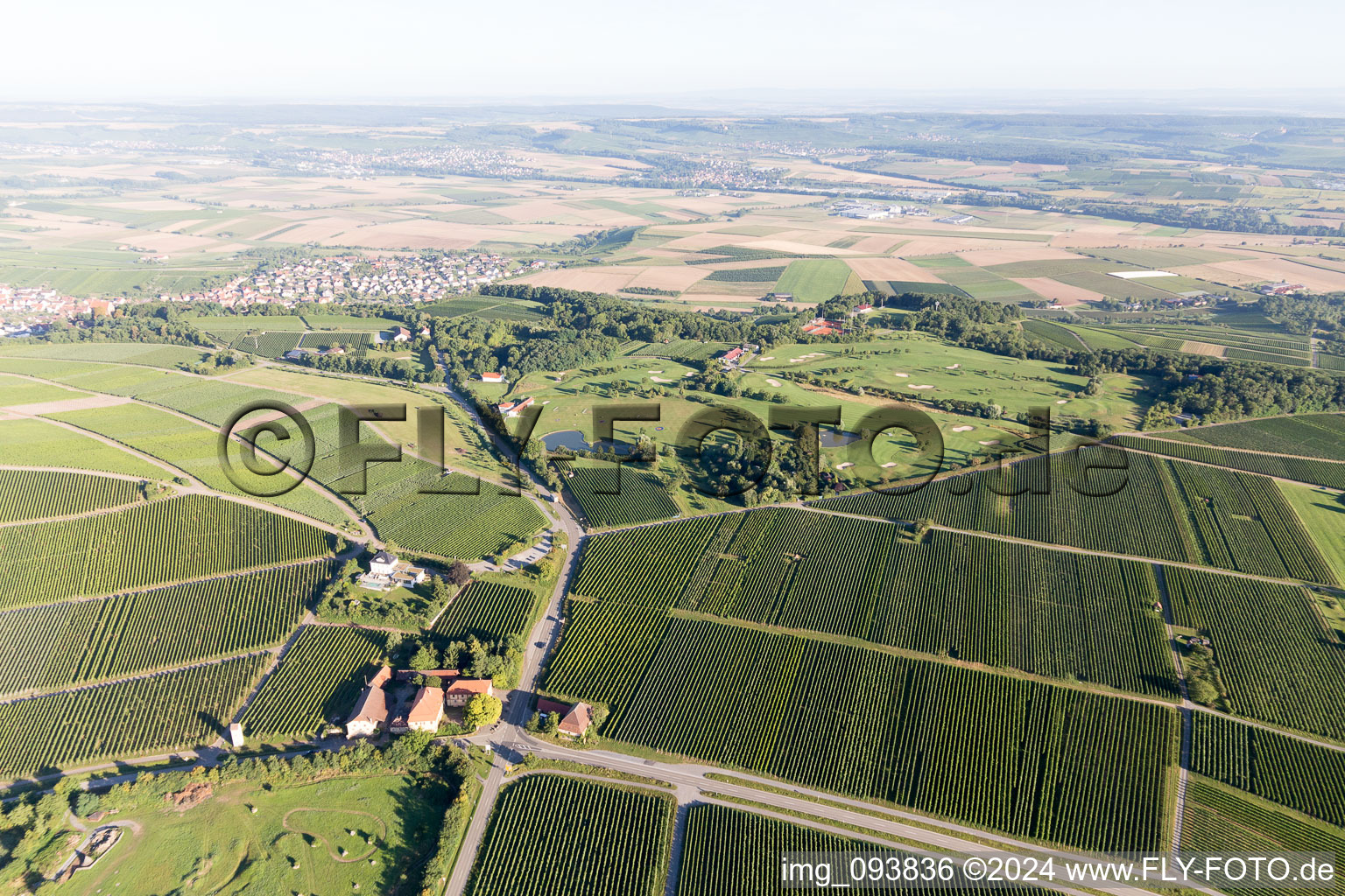 Golf course in the district Treffentrill in Cleebronn in the state Baden-Wuerttemberg, Germany