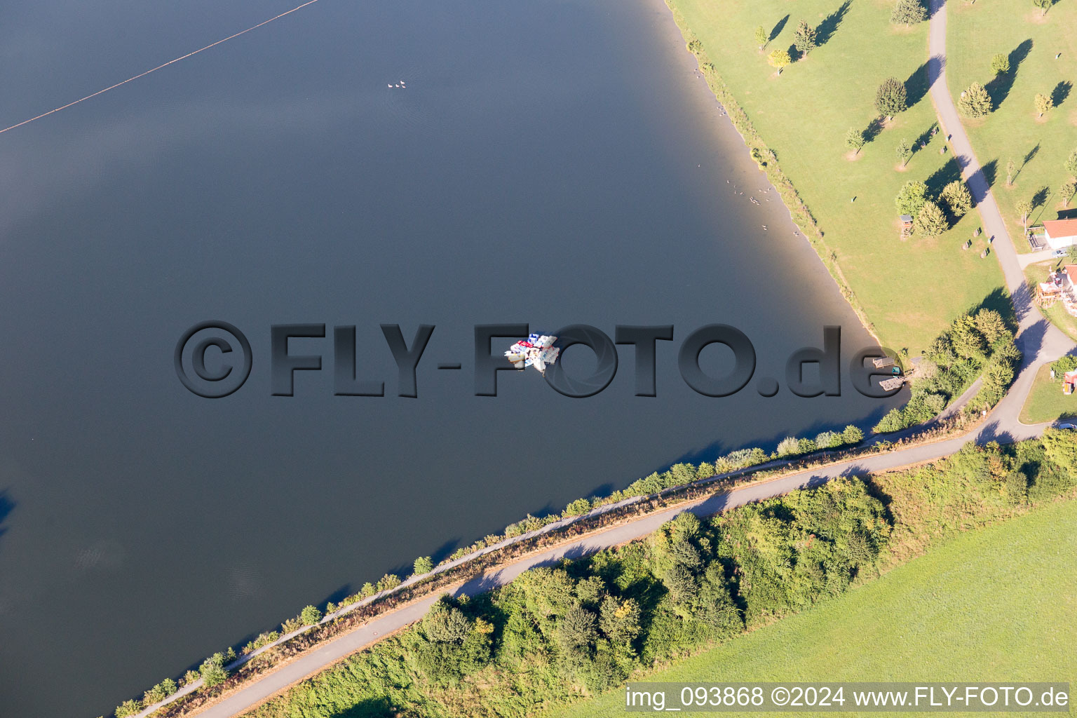 Drone recording of Zaberfeld in the state Baden-Wuerttemberg, Germany