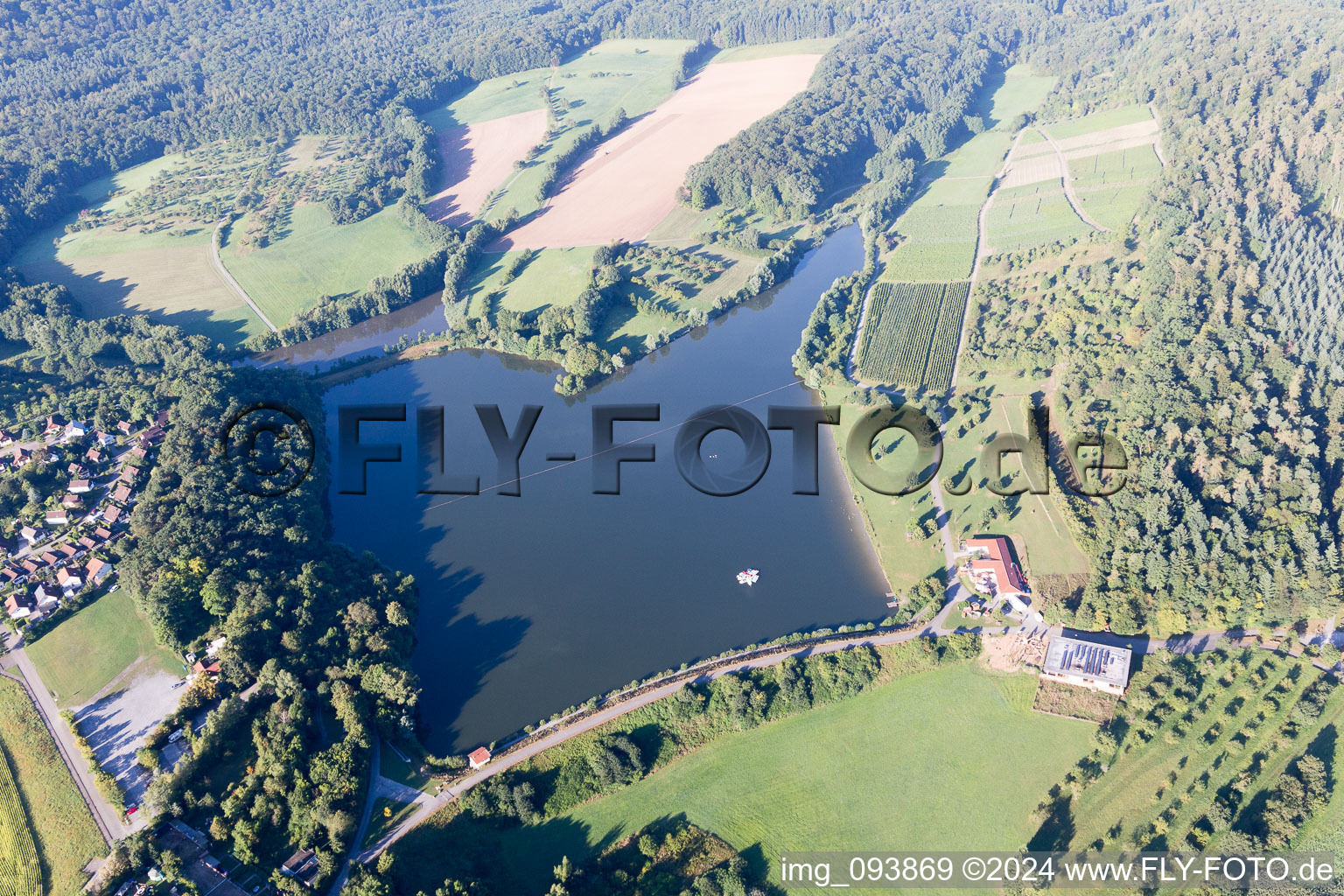 Drone image of Zaberfeld in the state Baden-Wuerttemberg, Germany