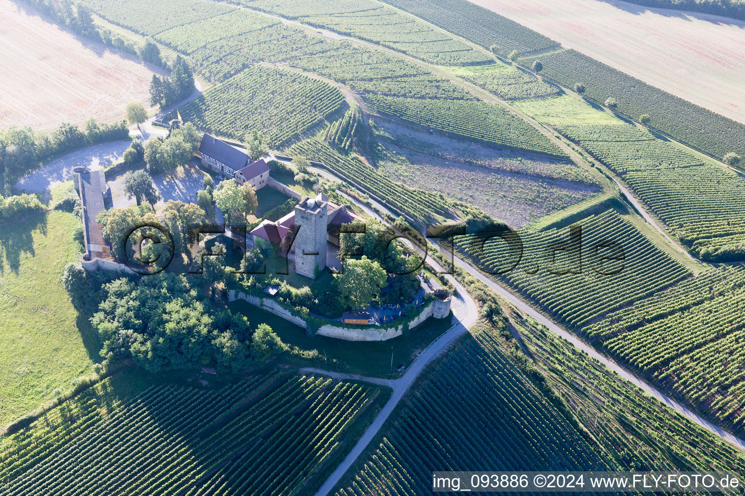 Sulzfeld in the state Baden-Wuerttemberg, Germany out of the air